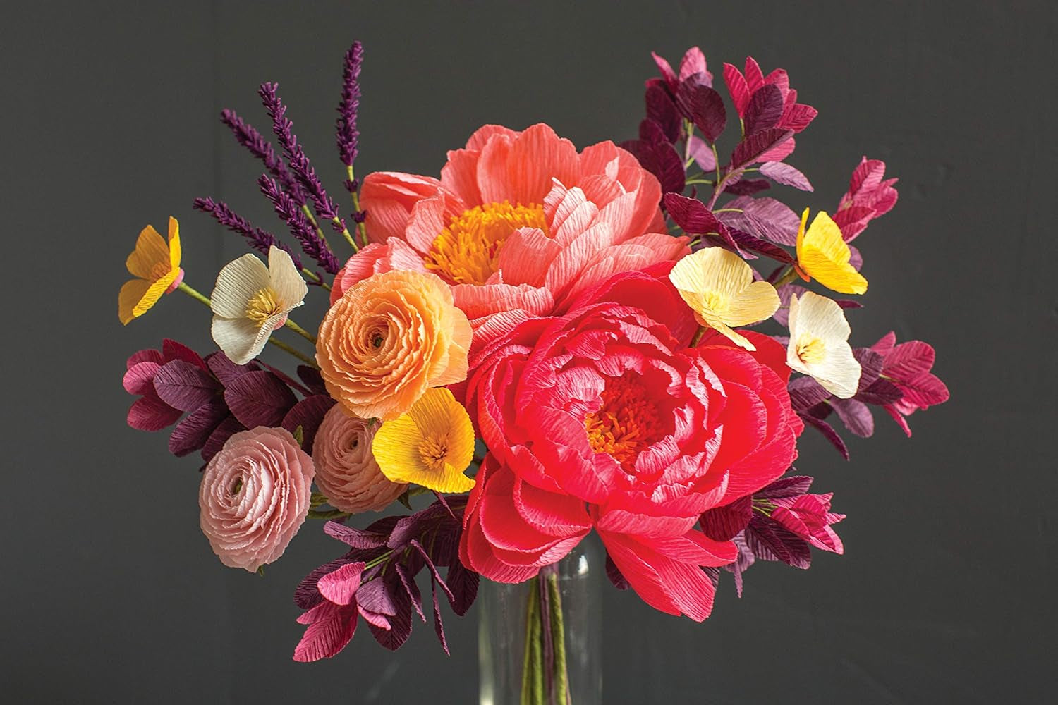 Lia Griffith PLG11032 Heavy Crepe Paper, 26.7 Total Square Feet, English Garden, 10 Count