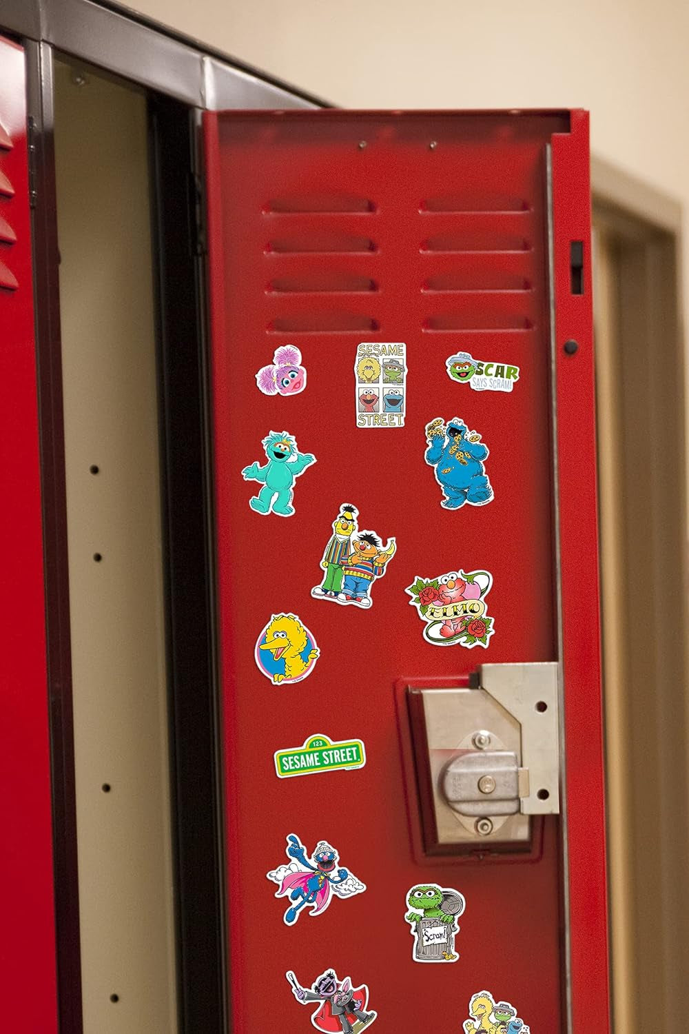 Sesame Street Sticker Pack Die Cut Vinyl Large Deluxe Stickers Variety Pack - Laptop, Water Bottle, Scrapbooking, Tablet, Skateboard, Indoor/Outdoor - Set of 50