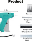 Quick Clothing Fixer,Quilt Tacking Gun, Mini Stitchy Gun,Tagging Stitch Tool for Clothing,Mini Stitch Hemming Gun for Clothes (Blue)