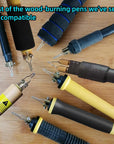 Wood Burning Kit,Wood Burning Tips Wood Burner Tip,Burning Tool Wood Burning High Impedance Nickel-Chromium Wire Pen Tip Wood Burning Tool Pen Tip Can Replace (Pen Tips-1-10 Kinds)