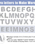 35 Pcs Rhinestone Iron on Letter Patches Bling Rhinestone Letters Glitter Rhinestone Alphabet Applique for Clothing Hats Jeans Shoes DIY Craft（Silver）