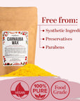Carnauba Wax | for Use in Homemade Balms, Candles and Other Skin Care | Wood, Furniture and Leather Finishing | 100% Pure Carnauba Wax Flakes | Food Grade | Vegan Wax | 8 Oz by