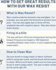 - Accublue Premium Ceramic Wax Resist for Pottery Glaze, Ceramic Slip Clay, and Ceramic Glazes - Alternative to Latex Resist for Pottery - Ceramic Sealant for Pottery - 1 Pint | 473 Ml
