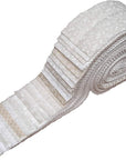 Best of Tone on Tone Neutral Blenders Jelly Roll 40 Precut 2.5-Inch Quilting Fabric Strips