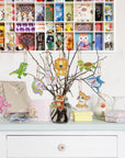 12 PCS Diamond Painting Keychains Kit Animals Diamond Art Ornaments Double Sided 5D Diamond Key Rings DIY Diamonds Pendants for Beginners Birthday Crafting Home Party Decor