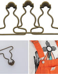 12Pcs Suspender Clips Dungaree Overall Buckles Matal Overall Clasp Replacement 1.5 Inch Overall Clips