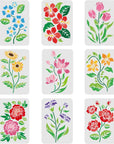 9Pcs Flower Stencils for Painting 11.7X8.3 Inch Flower & Leaves Drawing Template Reusable Flower Stencil DIY Stencils for Painting on Wood, Floor, Wall and Tile