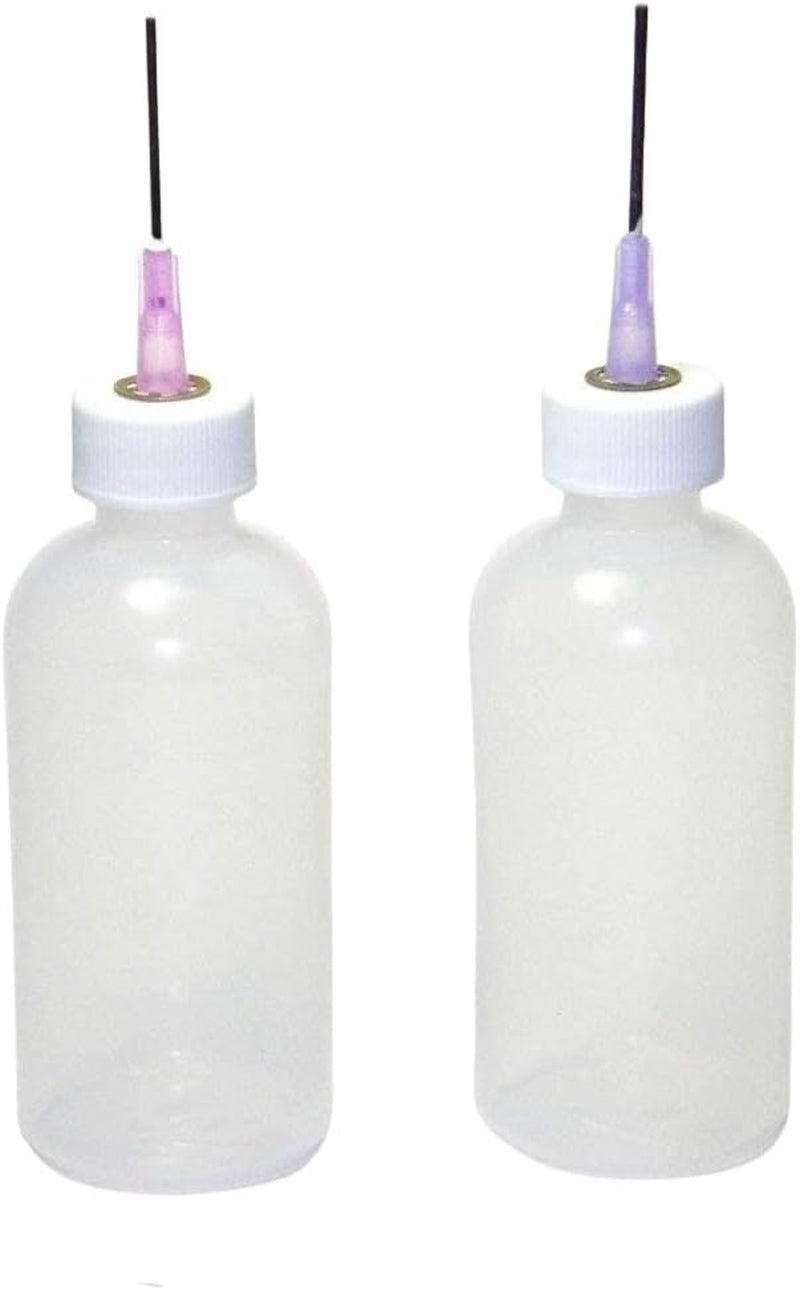 HYPO-49 HYPO-65 Underglaze & Mixed Media Applicator Set of 2-Ceramic Slip Trailer Set Hypo-65-Clay Art Decorating Kit, Translucent Botttle 2 Pack