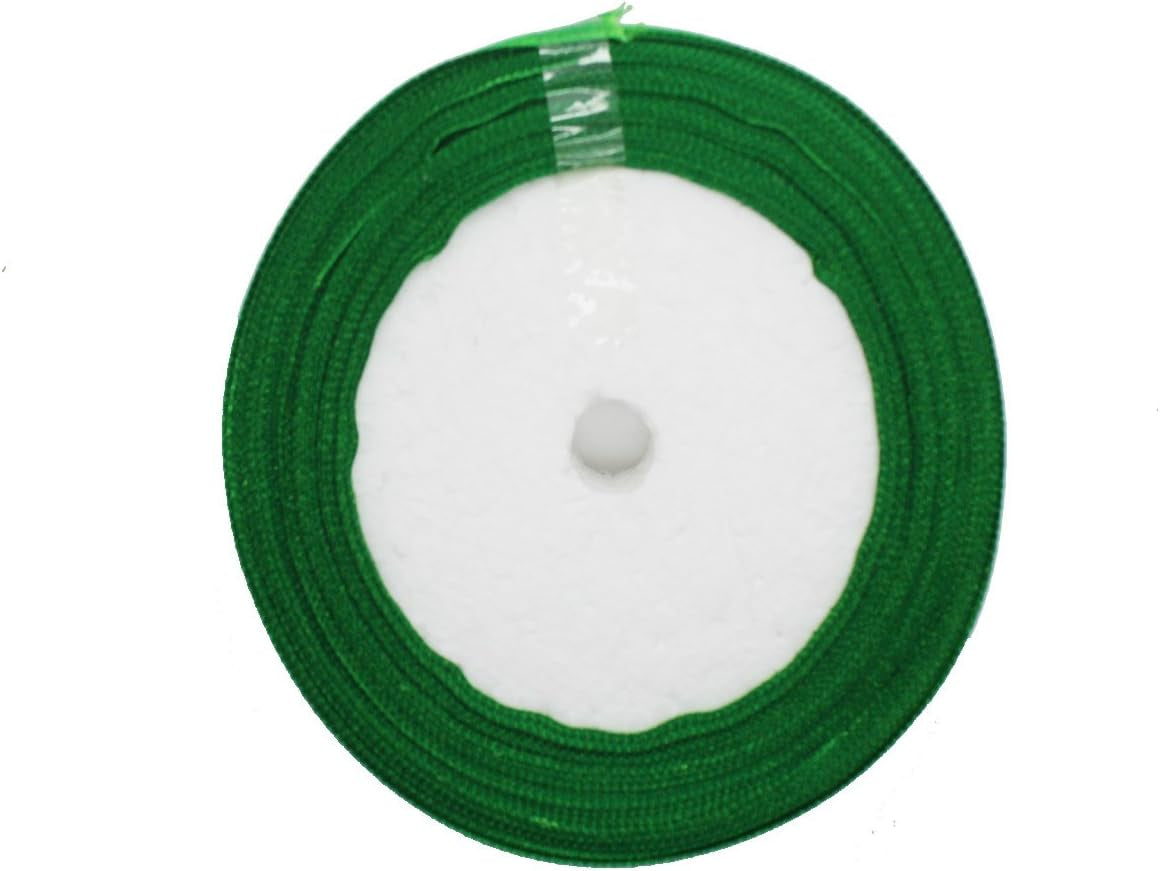 P 16 Rolls 400 Yards Solid Satin Fabric Ribbon Multi-Color Packing for Gift Package Wrapping Hair Bow Clips Accessories, Crafting, Sewing, Wedding, Decorator, Etc (5/8" 15MM)