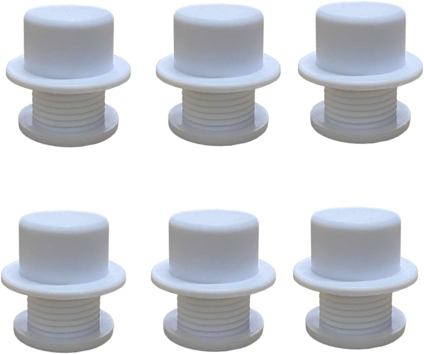 6 Sets Screw Replacement Rivets for Simply Large Tote Beach Bag Handles Straps Accessories Compatible for Strap Hole Diameter Not below 19.5Mm Beach Bag (White)