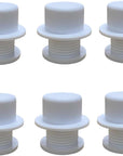 6 Sets Screw Replacement Rivets for Simply Large Tote Beach Bag Handles Straps Accessories Compatible for Strap Hole Diameter Not below 19.5Mm Beach Bag (White)