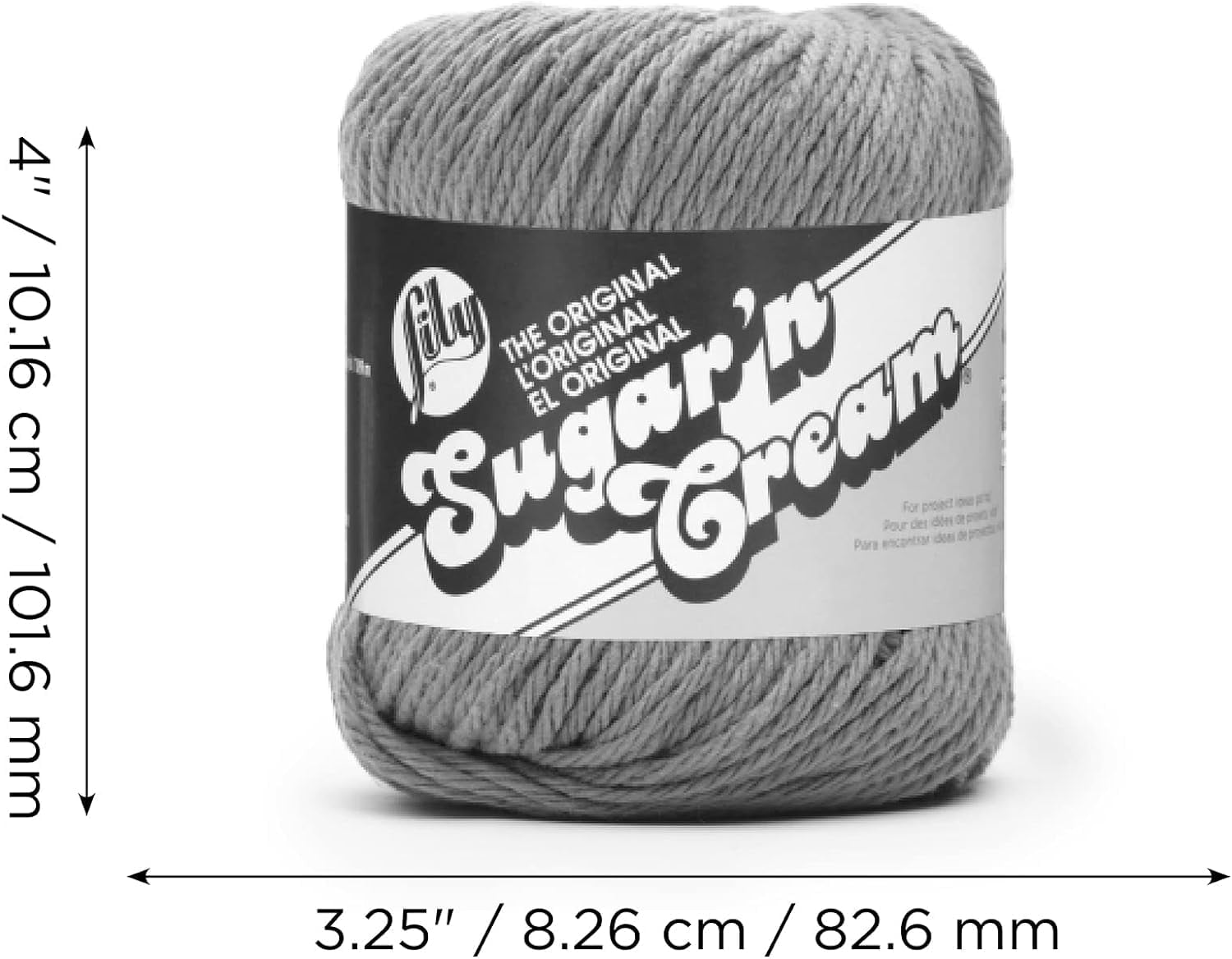 Sugar &#39;N Cream the Original Solid Yarn, 2.5Oz, Medium 4 Gauge, 100% Cotton - Blue - Machine Wash &amp; Dry