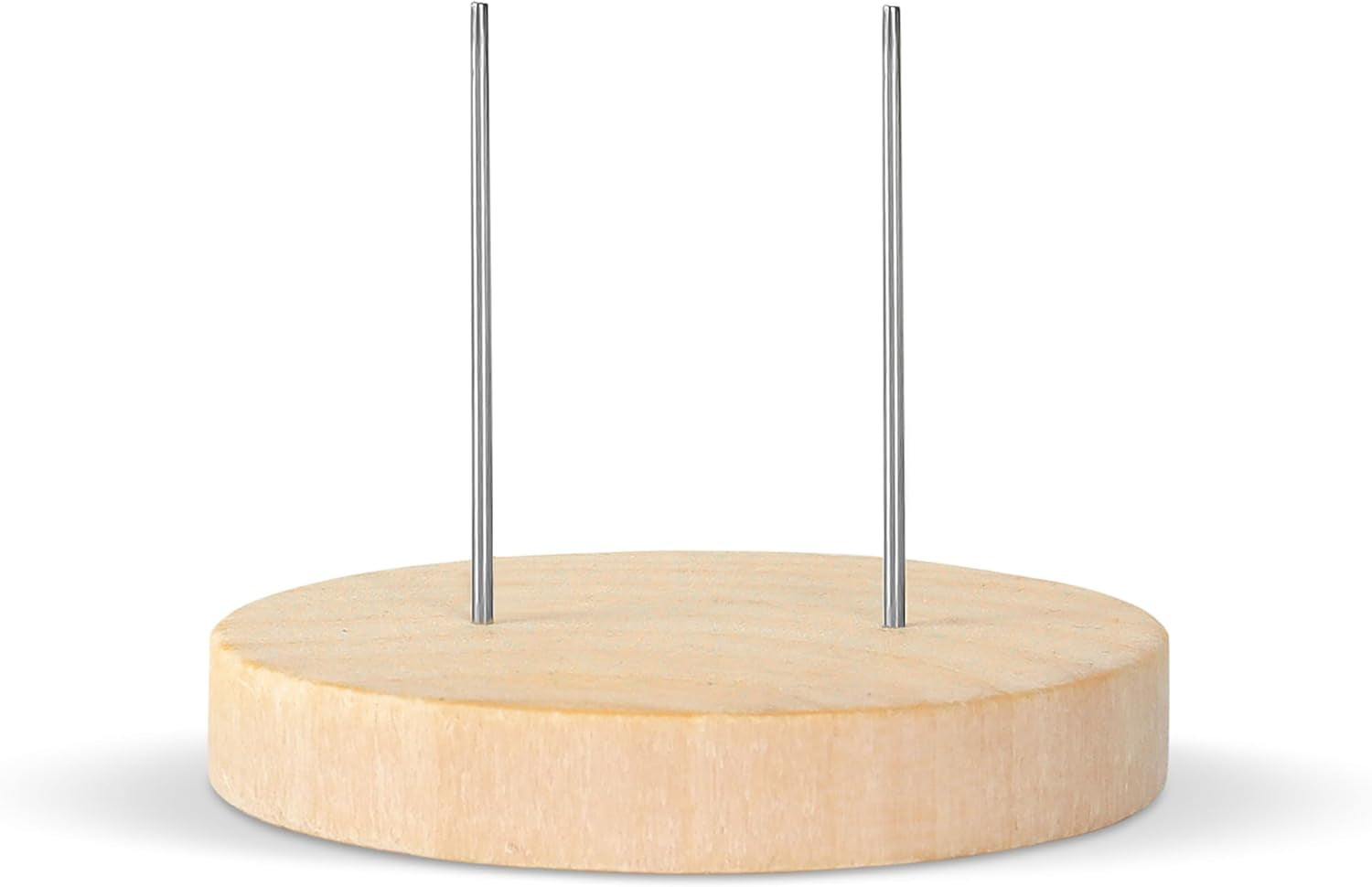 Artisan Wooden Doll Stand for Mini Crochet Dolls -1.87X1.75Inch, Dual-Needle Support, Wood Display Stand, Action Figure Stand, Perfect for Displaying, Ideal for Doll Enthusiasts