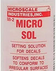 Microscale Micro Sol and Micro Set, 1 Ounce Bottles (Pack of 2) - with  Paint Brushes
