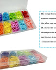 150 Pieces Knitting Crochet Locking Stitch Markers Stitch Needle Clip Counter 10 Colors (Color Ship Randomly)