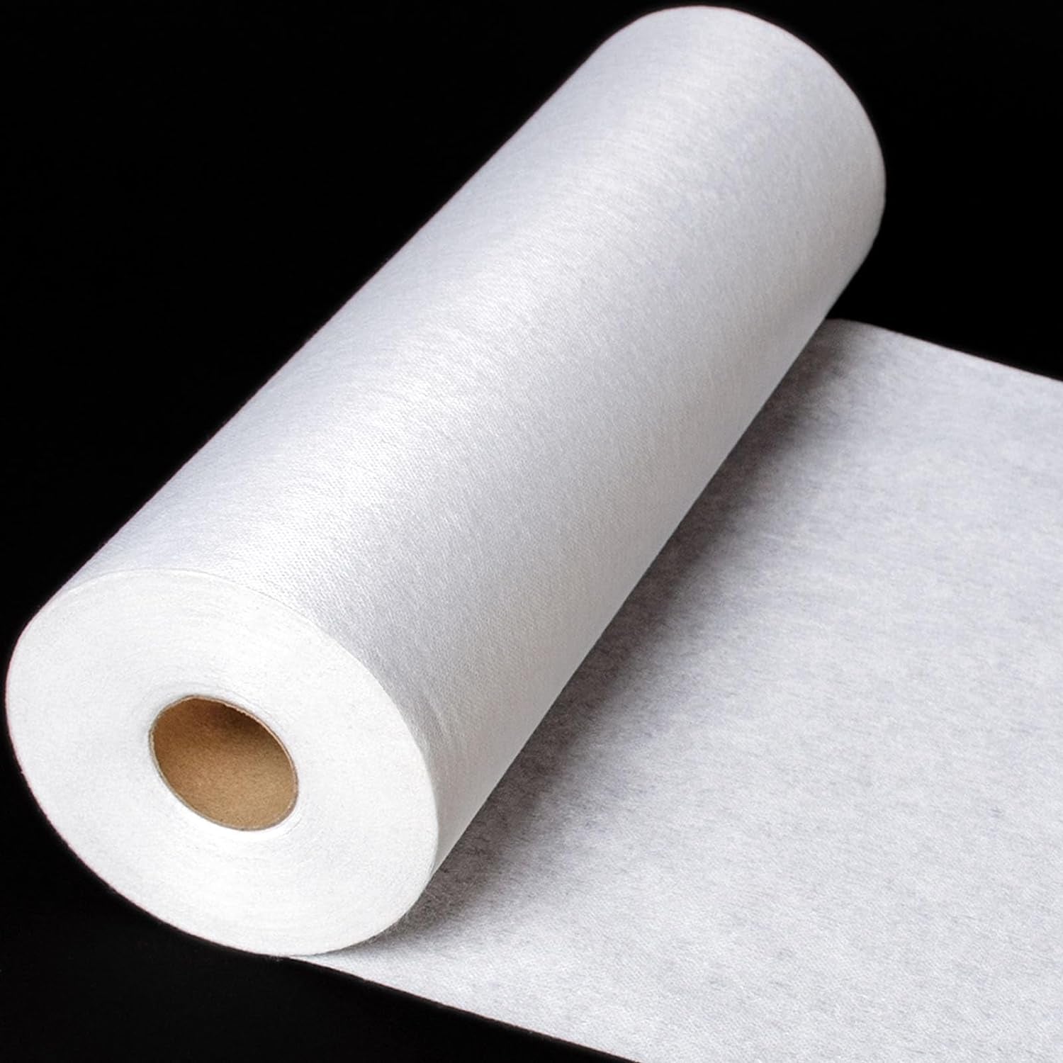 Lightweight Fusible Interfacing for Sewing 11.8 Inch X 54.7 Yard Iron-On Non-Woven Fusible Interfacing White Polyester Single-Sided Interfacing for DIY Crafts Supplies