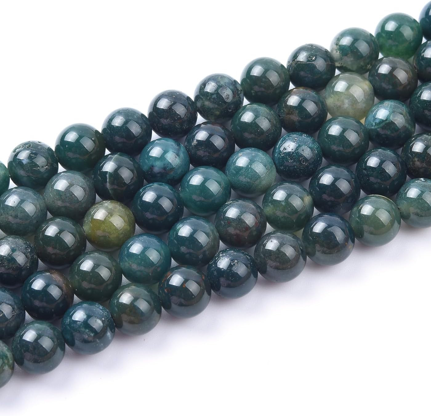 12Mm Natural Indian Agate Beads round Gemstone Loose Beads for Jewelry Making (31-33Pcs/Strand)