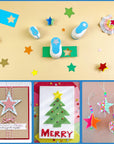 Set 3 Star Paper Punch 0.3'' / 0.63'' / 1'', Scrapbooking Hole Punches Crafting, Design for Office Supplies, Card Making, DIY Photo Album.