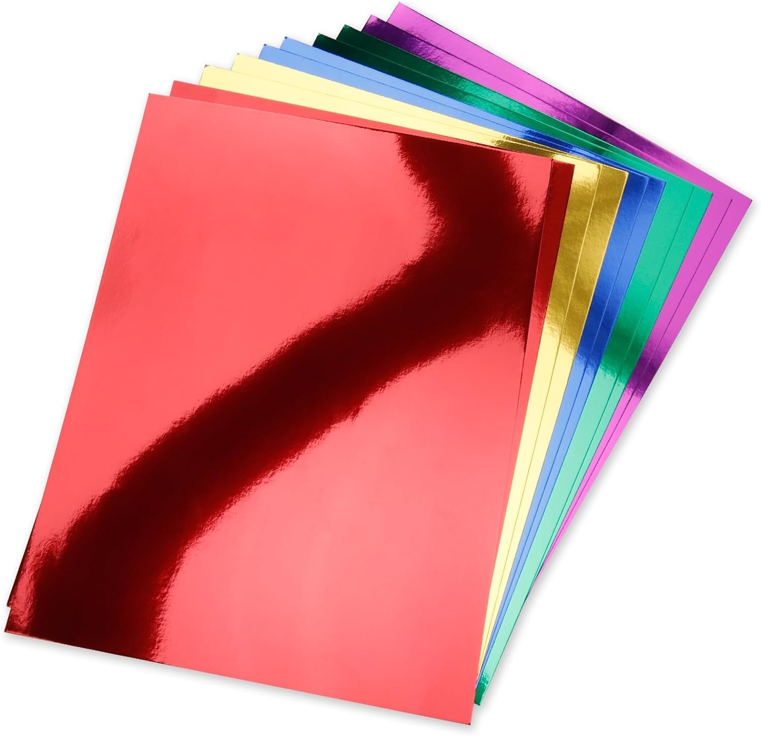 60 Pack Metallic Paper Sheets 5 Color Foil Mirror Cardstock Shimmering Paper 250Gsm/92Lb for Decorative, Weddings & Birthdays Invitations, Circut Crafts, Cardmaking & Paper Crafts Size 8.5" X 11"