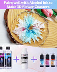White Alcohol Ink for Epoxy Resin, Upgraded White Alcohol Ink 3.5Oz/100Ml, Alcohol-Based Resin Ink, White Resin Pigment for Resin Petri, Tumblers, Painting, Resin Art