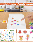 Craft Ink Pad, Set of 6 Washable DIY Stamp Ink Pads for Kids, 24 Colors