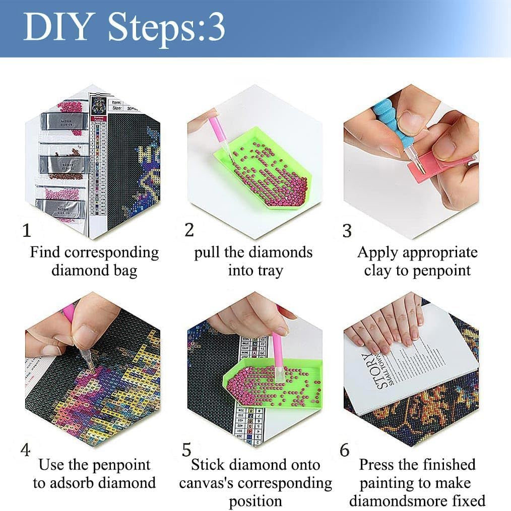 Cock Diamond Painting Kits for Adults, Chicken 5D DIY Diamond Art Kits for Adult round Full Drill Diamond Painting for Home Wall Decoration Gift 12×16Inch