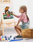 Washable Paint Set for Kids Arts and Crafts, 90PCS Classroom Painting Supplies, 6 Acrylic Paint Sets of 12 Colors, Mixing Palette, Brushes
