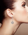 30 Pieces Clip-On Earring Converters Non-Pierced Earring Findings Dangle Earring Clips with Easy Open Loop and Silicone Earring Pads for Daily Accessory, 3 Colors (Style A)