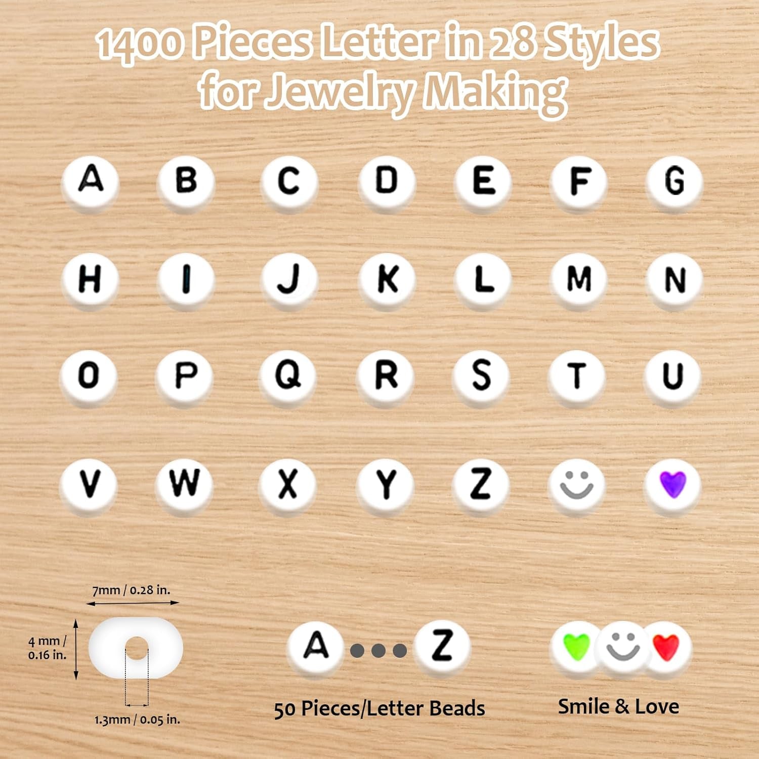 1400+ Pieces Letter Beads Kit, 28 Styles Friendship Bracelets Assorted Alphabet Beads Colorful Preppy Beads Jewelry Making Kit with Beads Case for Teen Girl Gifts