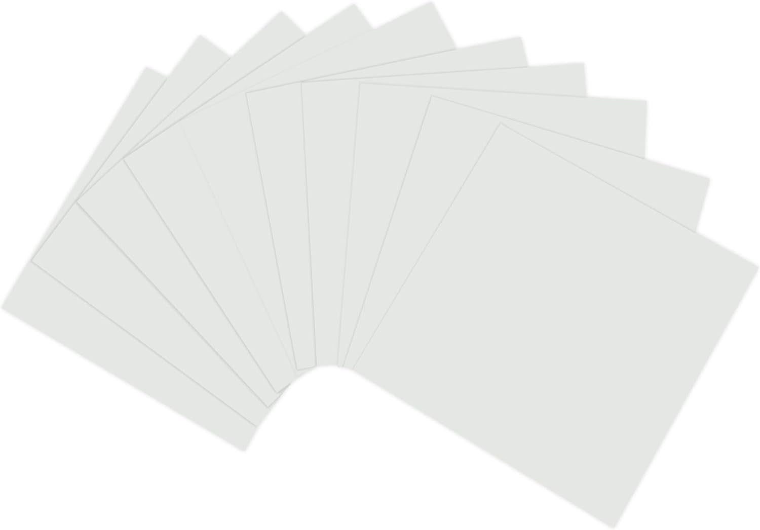 Glossy White Adhesive Backed Vinyl Sheets Used for Crafting (10 Pack)