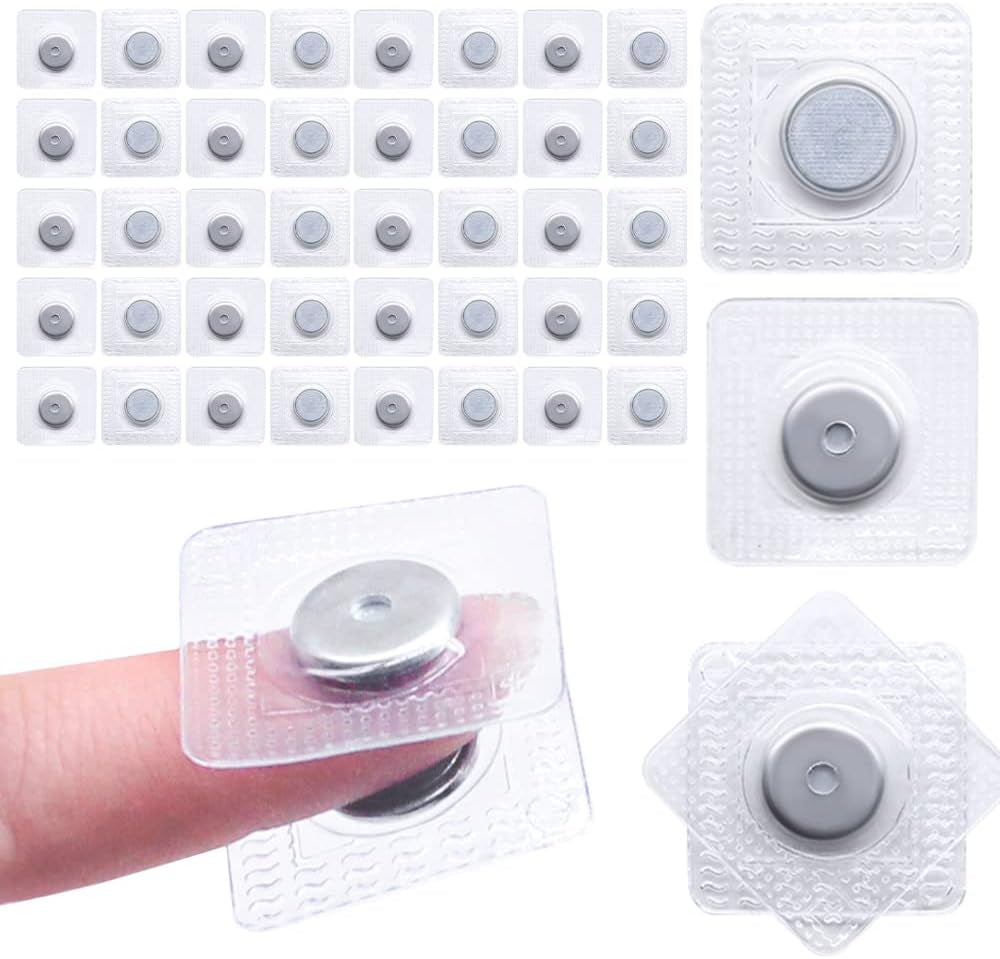 Hidden Sew Magnetic Snap Invisible Hidden Sew in PVC Hidden Purse Closure for Fastener Handbag Cloth Clasp DIY Craft Sewing Tools
