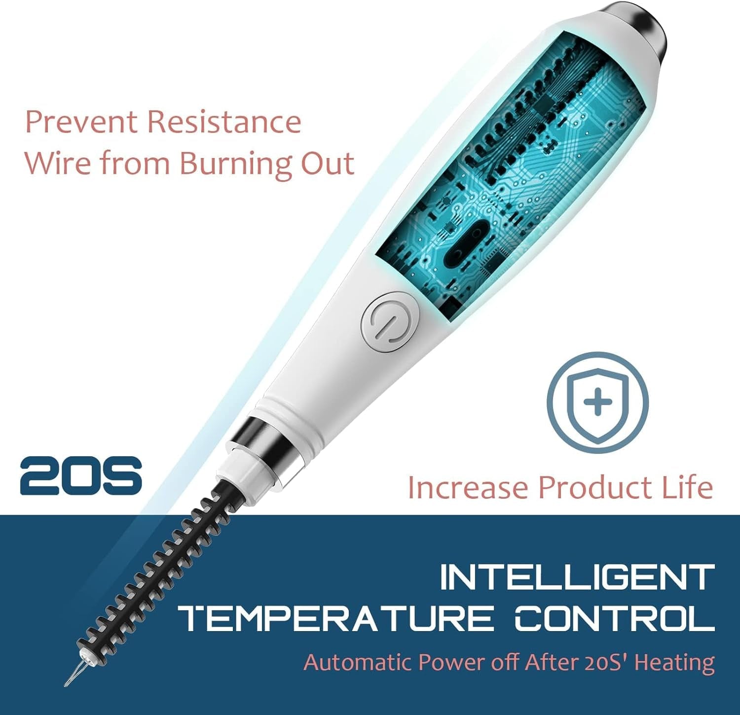 Thread Burner, Thread Burner USB Rechargeable with Power Display, Burn and Melt Thread Easily, Thread Burner Tool Supplies for Beading Thread, Weaving, Sewing, Leather&Jewelry Making
