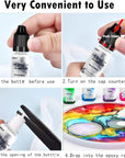 Alcohol Ink Set – 48 Bottles Vibrant Colors High Concentrated Alcohol-Based Ink, Concentrated Epoxy Resin Paint Colour Dye, Great for Painting,Resin Petri Dish, Coaster,Tumbler Cup Making,(10Ml Each)