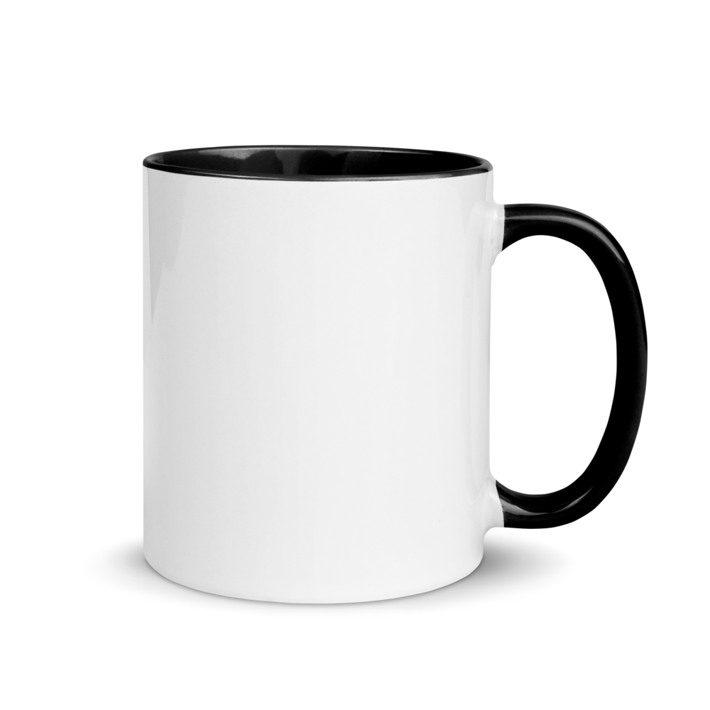 White Ceramic Mug with Color Inside