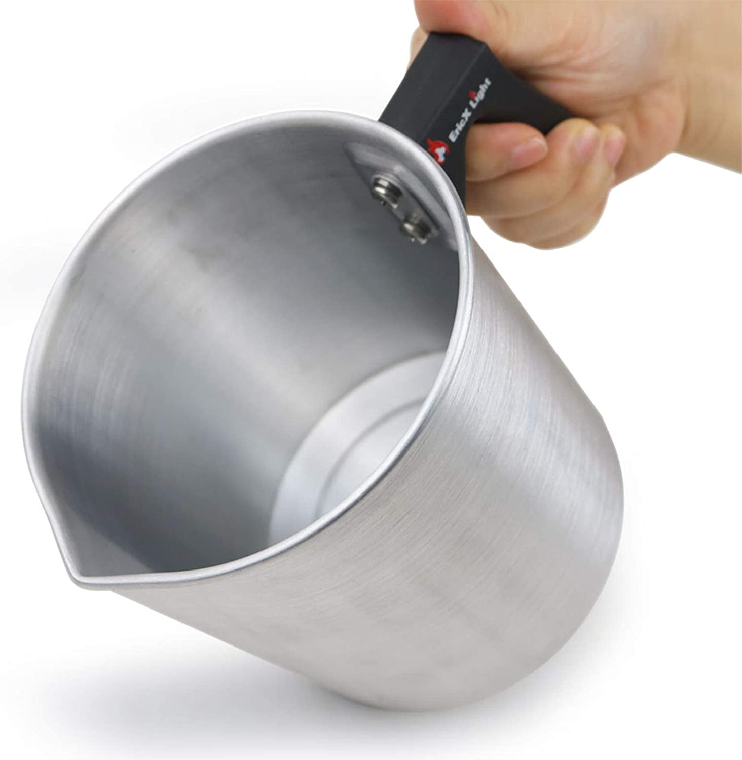 Candle Making Pouring Pot,2 Pounds,Double Boiler Wax Melting Pot,Dripless Pouring Spout &amp; Heat-Resisting Handle Designed,Aluminum Construction Candle Making Pitcher