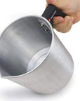 Candle Making Pouring Pot,2 Pounds,Double Boiler Wax Melting Pot,Dripless Pouring Spout & Heat-Resisting Handle Designed,Aluminum Construction Candle Making Pitcher