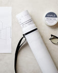 Expandable Poster Tube with Strap for Posters, Documents, Artwork, Blueprint Storage, Carrying Case for Architects, Teachers, Students, Artists (White, 24 to 40 Inches)