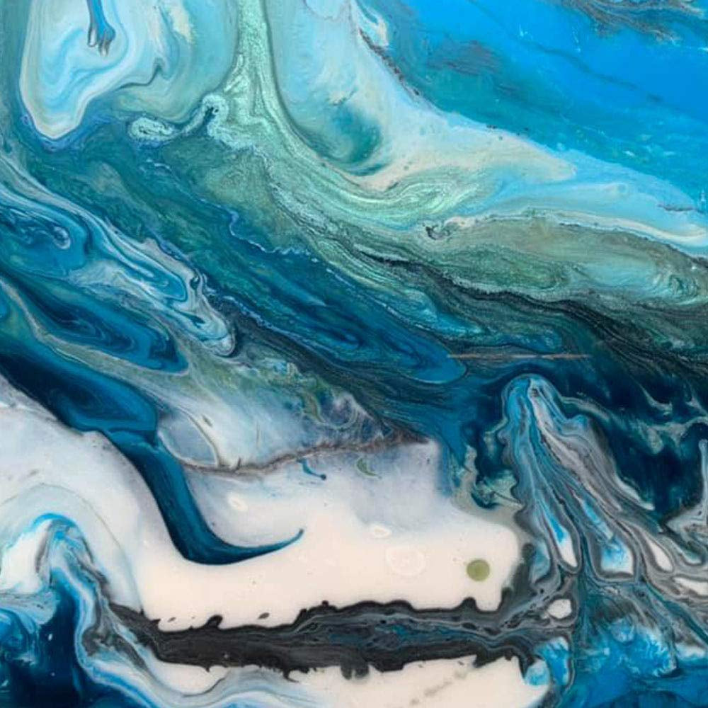 72Oz Crystal Clear Epoxy Resin Kit No Bubble, No Yellowing Art Resin for Tabletop, DIY Craft, Jewelry Making with Mica Powders