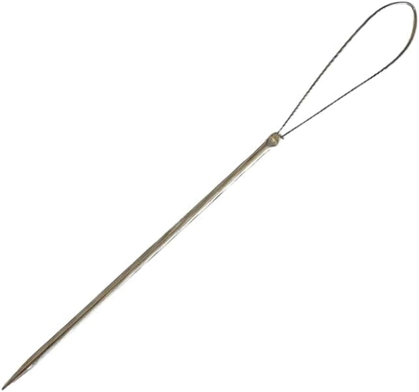 Illusion Crochet Needle Hook for Hair Extensions, Crochet Braids, Interlocking Locs, and Human Hair Bundles (Straight)