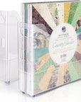 12X12 Paper Storage Organizer, Scrapbook Paper Storage Organizer, Scrapbook Storage Bin for 12" X 12" Paper- 2 Pack