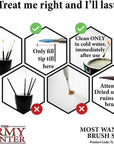 Most Wanted Brush Set - Miniature Small Paint Brush Set of 3 Acrylic Paint Brushes - Drybrush, Regiment Model Paint Brush & Fine Detail Tip Paint Brush for Watercolor Oil Painting