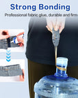 5 X 60ML Fabric Glue for Clothing Permanent Washable, Anti-Fray Check, Clear Liquid Stitch Fabric Adhesive, Super No-Sew Fusion Glue for All Patches, 24 Hours Dry and Waterproof
