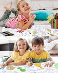 10 Pieces Children Drawing Roll, 12×39 Inches Coloring Paper Roll, DIY Painting Color Filling Paper for Kids