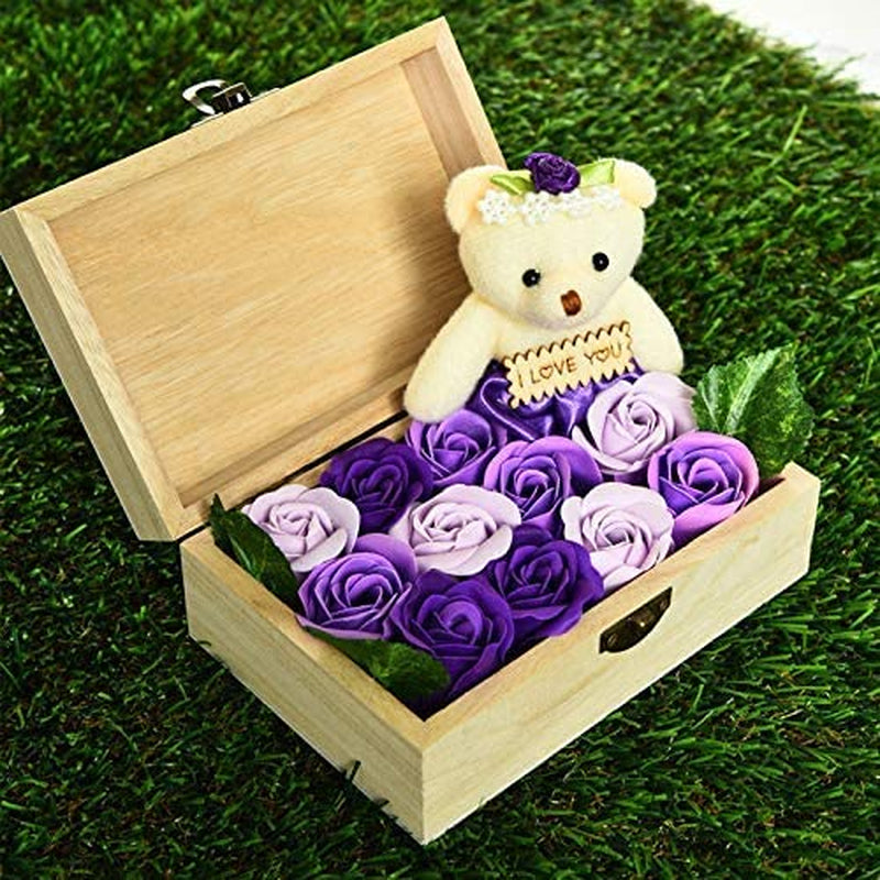 6Pcs Large Unfinished Wooden Box Rectangle Keepsake Box Stash Boxes with Hinged Lid for DIY Easter Arts Hobbies, Jewelry,6X4X2.3Inch