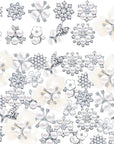 66 Pieces Craft Pearl Crystal Rhinestone Buttons Flower Faux Pearl Bouquet Embellishments for Crafting Flat Back Decorative Button DIY Jewelry Making Supplies Wedding Bouquet Jewelry (Silver)