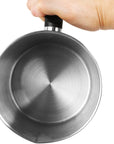 Candle Making Pouring Pot,2 Pounds Capacity,Double Boiler Wax Melting Pot,Dripless Pouring Spout & Heat-Resisting Handle Designed Candle Making Pitcher, Silver