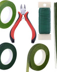 Floral Arrangement Kit Floral Tools Wire Cutter Stem Wire Floral Wire 26 Gauge and 22 Gauge Wire Green Floral Tapes for Bouquet Stem Wrap Florist