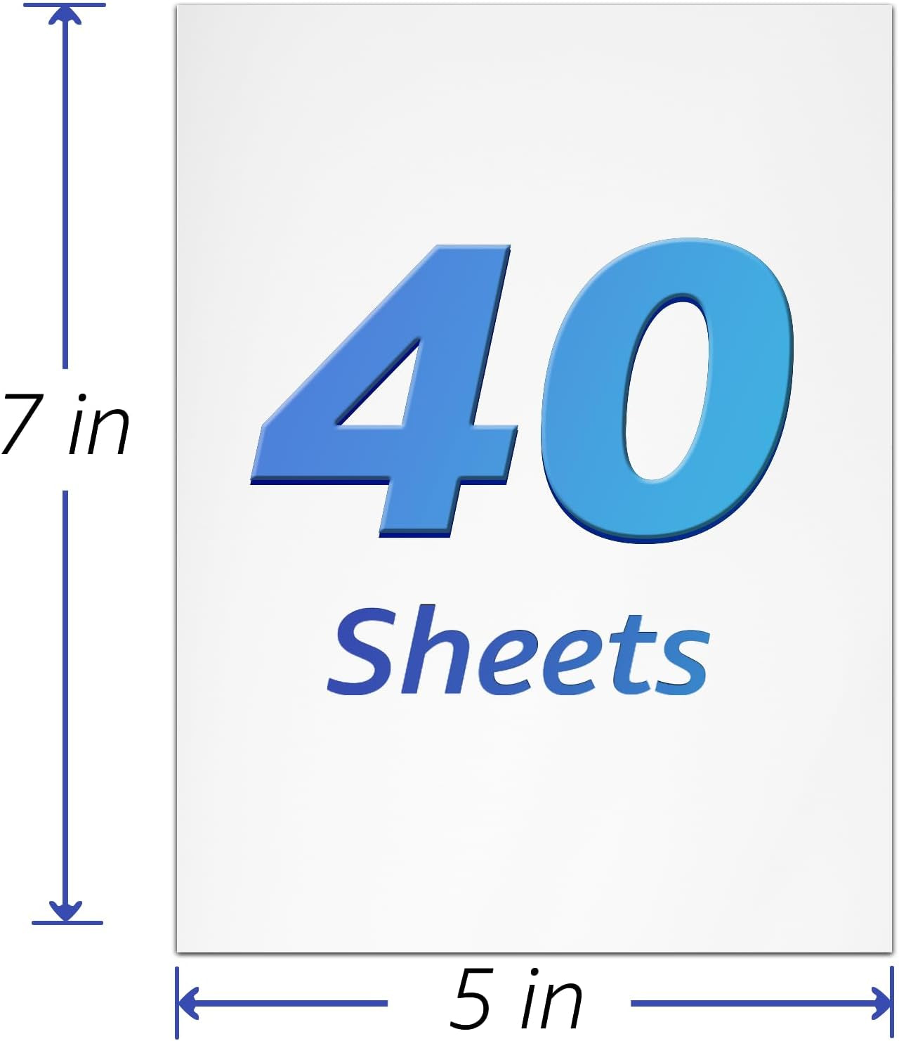 40 Sheets White Cardstock 5X7 Cardstock Paper, 80Lb/230Gsm Thick Paper Card Stock White Blank Cardstock Thick Printer Paper Cardstock for Greeting Cards, Invitations, Postcards, DIY Cards