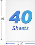 40 Sheets White Cardstock 5X7 Cardstock Paper, 80Lb/230Gsm Thick Paper Card Stock White Blank Cardstock Thick Printer Paper Cardstock for Greeting Cards, Invitations, Postcards, DIY Cards