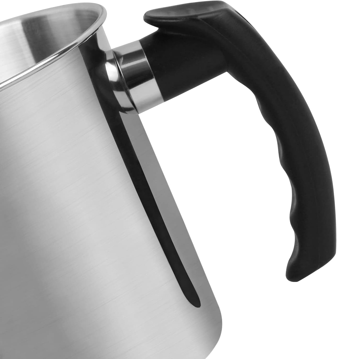 Candle Making Pouring Pot,2 Pounds Capacity,Double Boiler Wax Melting Pot,Dripless Pouring Spout &amp; Heat-Resisting Handle Designed Candle Making Pitcher, Silver
